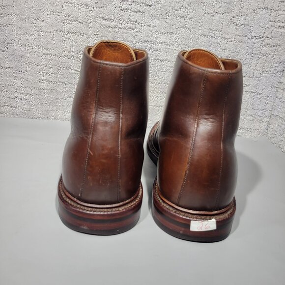 Grant Stone Cap Toe Men's Size US 9.5D Crimson Chromexcel Leather Lace Up Boots. - Picture 9 of 13